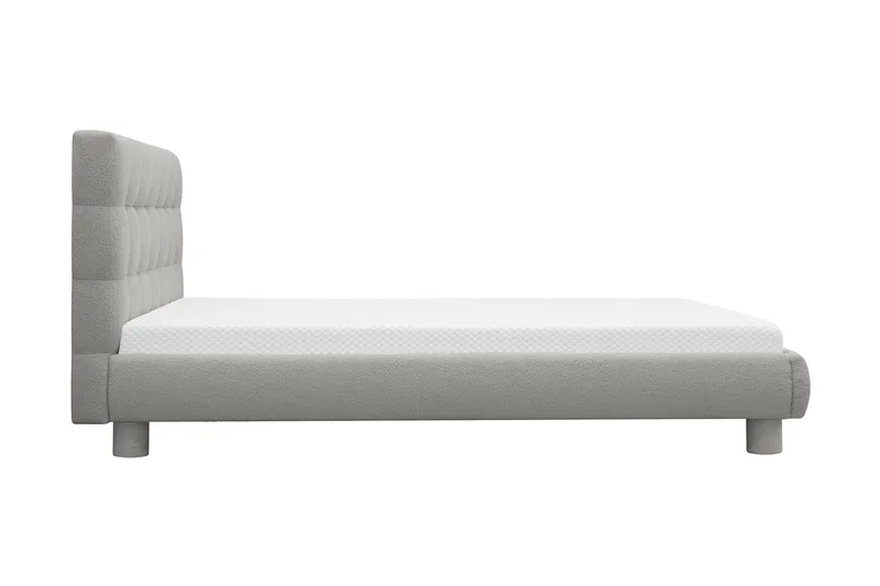 Teddy Komplett Sängpaket Sängram med Madrass 120x200 cm - Grå - Products - Möbler - Säng - Komplett sängpaket