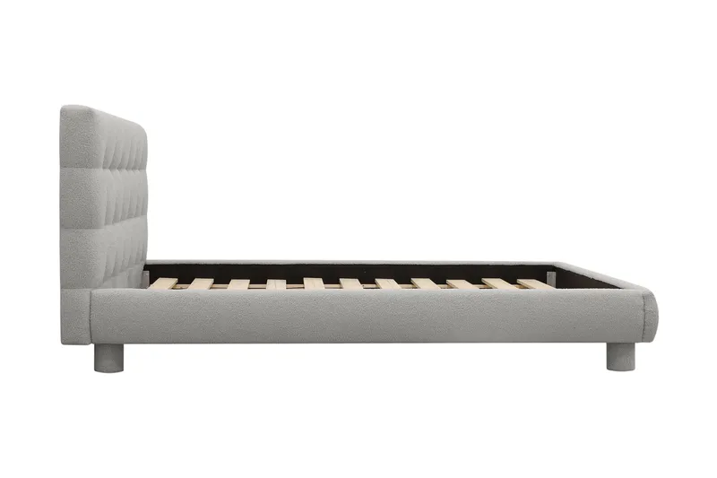 Teddy Komplett Sängpaket Sängram med Madrass 120x200 cm - Grå - Products - Möbler - Säng - Komplett sängpaket