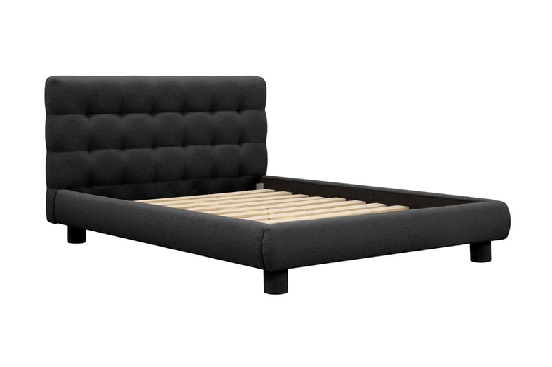 Teddy Komplett Sängpaket Sängram med Madrass 120x200 cm - Svart - Products - Möbler - Säng - Komplett sängpaket