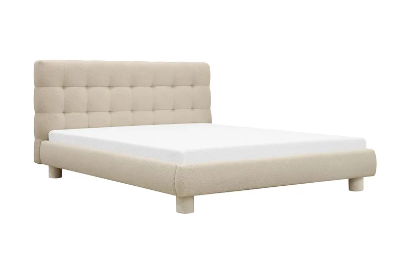 Teddy Komplett Sängpaket Sängram med Madrass 160x200 cm - Beige - Products - Möbler - Säng - Komplett sängpaket