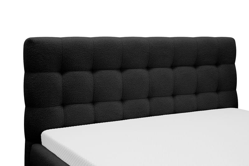 Teddy Komplett Sängpaket Sängram med Madrass 160x200 cm - Svart - Products - Möbler - Säng - Komplett sängpaket