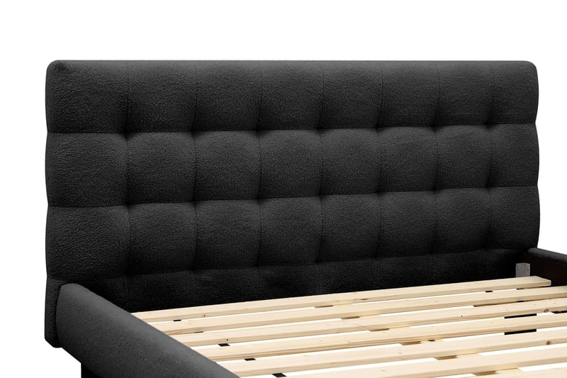Teddy Komplett Sängpaket Sängram med Madrass 160x200 cm - Svart - Products - Möbler - Säng - Komplett sängpaket