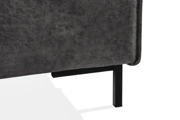 Akron Hörnsoffa Bondedläder - Mörkgrå - Products - Möbler - Soffa - Skinnsoffa