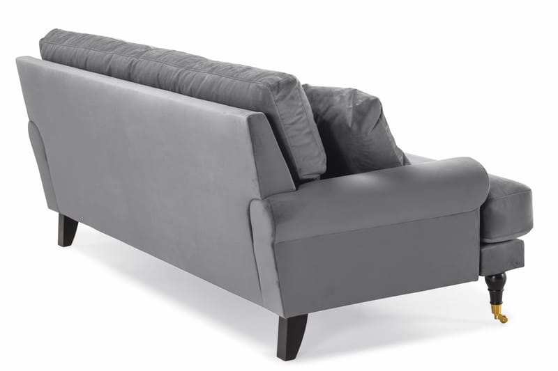 Andrew 2-sits Sammetssoffa - Ljusgrå - Products - Möbler - Soffa - 2 sits soffa