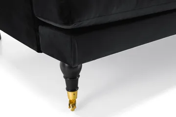 Andrew 2-sits Sammetssoffa - Svart - Products - Möbler - Soffa - 2 sits soffa