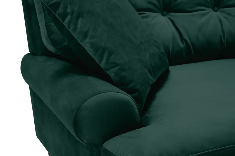 Andrew 3-sits Sammetssoffa - Grön - Products - Möbler - Soffa - 3 sits soffa