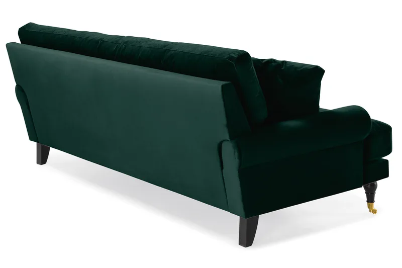 Andrew 3-sits Sammetssoffa - Grön - Products - Möbler - Soffa - 3 sits soffa