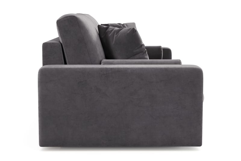 Arken Lyx 3-sits Djup Sammetssoffa - Mörkgrå - Products - Möbler - Soffa - 3 sits soffa