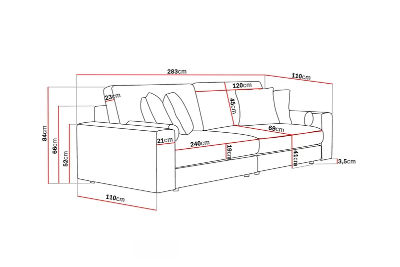 Arken Lyx 4-sits Djup Soffa i Manchester - Brun - Products - Möbler - Soffa - 4 sits soffa