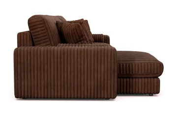 Arken Lyx 5-sits Vändbar L-formad Djup Divansoffa i Manchester - Mörkbrun - Products - Möbler - Soffa - Divansoffa & schäslongsoffa