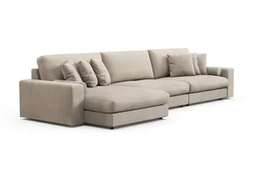 Arken Lyx 6-sits Vändbar L-formad Djup Divansoffa i Manchester - Greige - Products - Möbler - Soffa - Divansoffa & schäslongsoffa