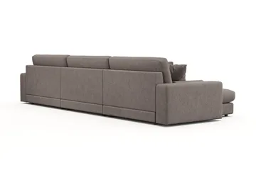 Arken Lyx 6-sits Vändbar L-formad Djup Divansoffa i Tyg - Brun - Products - Möbler - Soffa - Divansoffa & schäslongsoffa