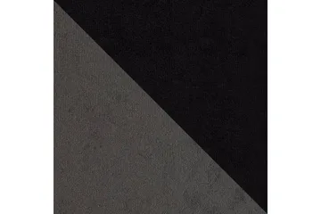 Alvared 4-sits Bäddsoffa med Dubbeldivan med Förvaring - Sammet/Grå/Svart - Products - Möbler - Soffa - Bäddsoffa - U bäddsoffa