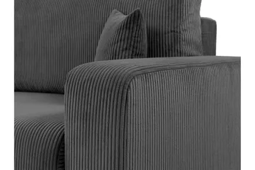 Barile Bäddsoffa 3-sits i Plysch - Grå - Products - Möbler - Soffa - Bäddsoffa - 3 sits bäddsoffa