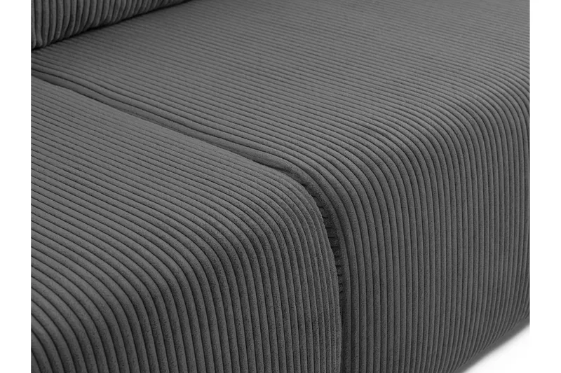 Barile Bäddsoffa 3-sits i Plysch - Grå - Products - Möbler - Soffa - Bäddsoffa - 3 sits bäddsoffa