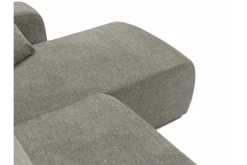 Barile Bäddsoffa Dubbeldivan 4-sits i Plysch - Beige - Products - Möbler - Soffa - Bäddsoffa - U bäddsoffa