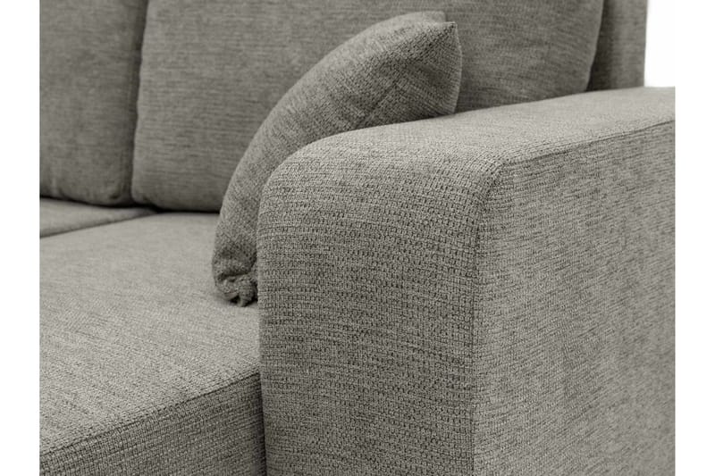 Barile Bäddsoffa Dubbeldivan 4-sits i Plysch - Beige - Products - Möbler - Soffa - Bäddsoffa - U bäddsoffa