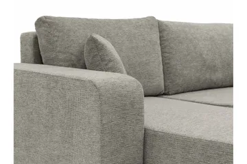 Barile Bäddsoffa med Divan 3-sits i Plysch - Vit - Products - Möbler - Soffa - Bäddsoffa - Bäddsoffa divan