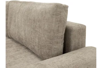 Bella Bäddsoffa 3-sits i Plysch - Grå - Products - Möbler - Soffa - Bäddsoffa - 3 sits bäddsoffa