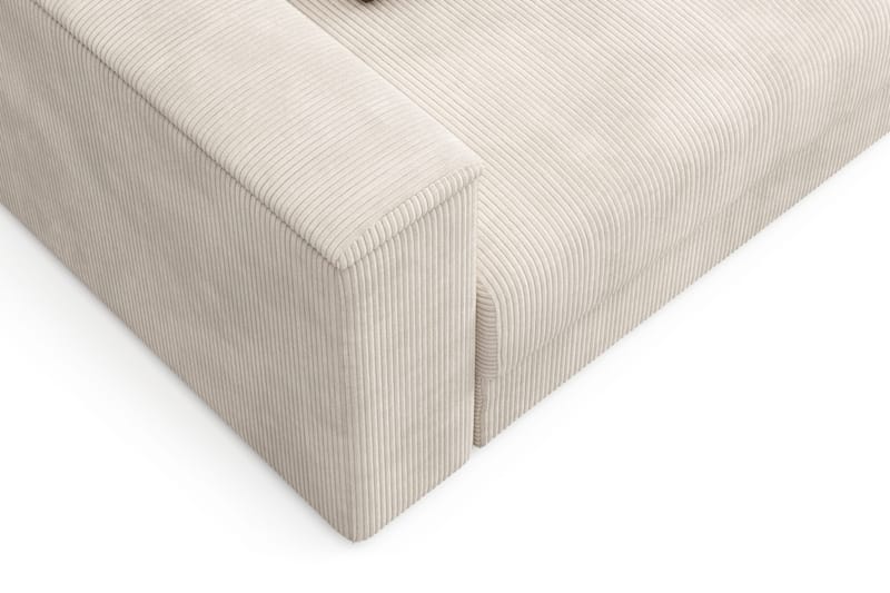 Bergen Djup 3-sits Bäddsoffa med vändbar divan och förvaring - Beige - Products - Möbler - Soffa - Bäddsoffa - Bäddsoffa divan