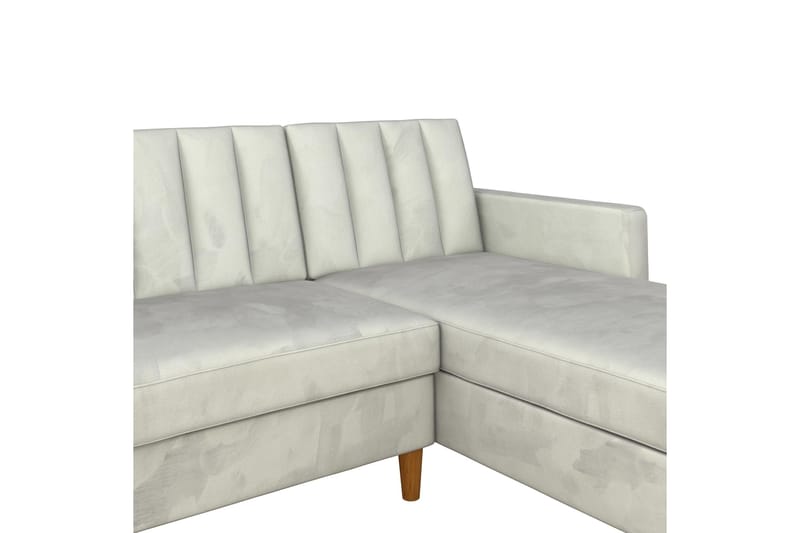 Celine 3-sits Divanbäddsoffa Sammet/Ljusgrå - Dorel Home - Products - Möbler - Soffa - Bäddsoffa - Bäddsoffa divan