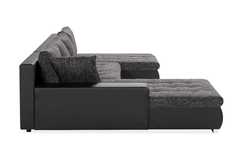 Cillo 2-sits Bäddsoffa - Svart/Grå - Products - Möbler - Soffa - Bäddsoffa - U bäddsoffa