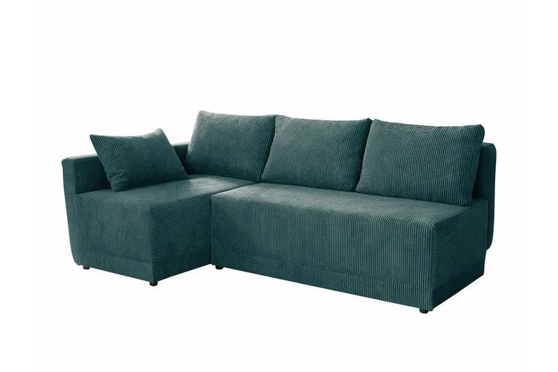 Denegal 3-sits Hörnbäddsoffa Dark green - Products - Möbler - Soffa - Bäddsoffa - Hörnbäddsoffa