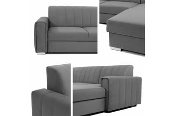 Denegal 3-sits Hörnbäddsoffa Dark grey - Products - Möbler - Soffa - Bäddsoffa - Hörnbäddsoffa