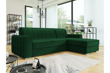 Denegal 3-sits Hörnbäddsoffa Green - Products - Möbler - Soffa - Bäddsoffa - Bäddsoffa divan