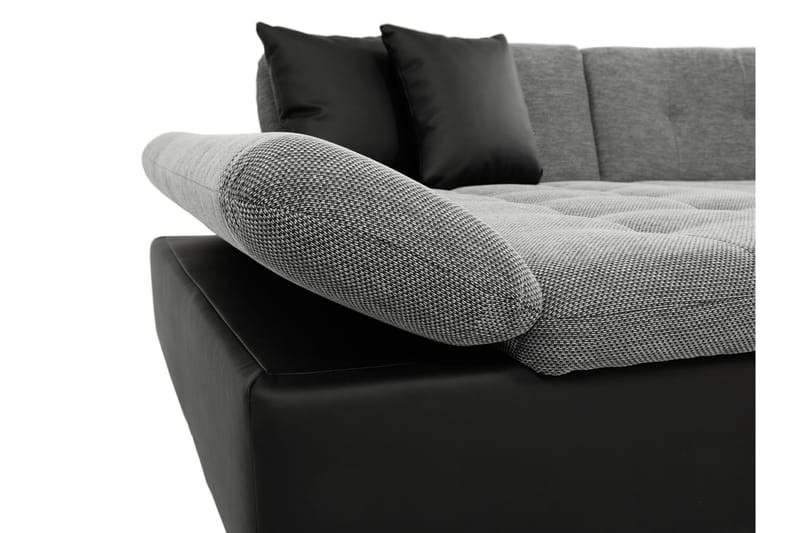 Dewitt Bäddsoffa Dubbeldivan 5-sits - Svart - Products - Möbler - Soffa - Bäddsoffa - U bäddsoffa