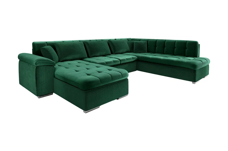 Dynir Bäddsoffa Divan Vänster, Mörkgrön