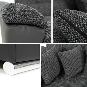 Dynir Bäddsoffa med Divan och Schäslong 5-sits - Blå - Products - Möbler - Soffa - Bäddsoffa - Bäddsoffa divan