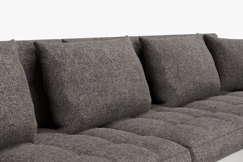 Dynir Hörnbäddsoffa Divan med Förvaring Höger - Vit/Ljusgrå - Products - Möbler - Soffa - Bäddsoffa - Bäddsoffa längsbäddad