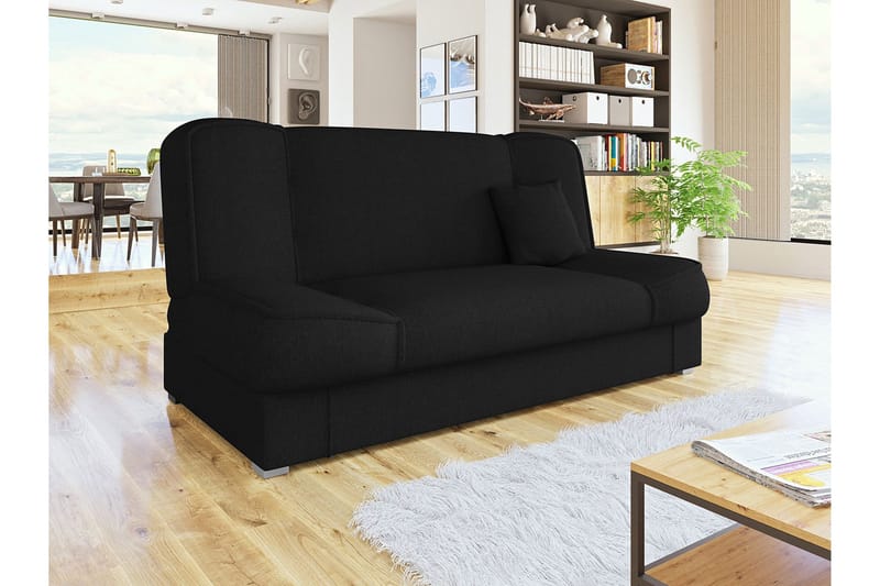 Gabi Soffa 175x80x80 cm - Svart - Products - Möbler - Soffa - Bäddsoffa - 4 sits bäddsoffa