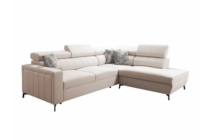 Galbally 3-sits Hörnbäddsoffa beige