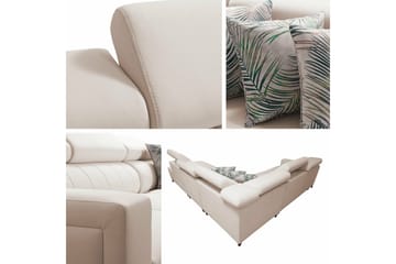 Galbally 4-sits Hörnbäddsoffa beige - Products - Möbler - Soffa - Bäddsoffa - Hörnbäddsoffa