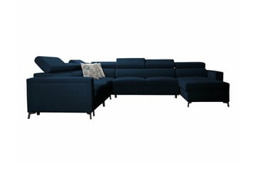 Galbally 5-sits Hörnbäddsoffa Dark blue - Products - Möbler - Soffa - Bäddsoffa - Bäddsoffa divan