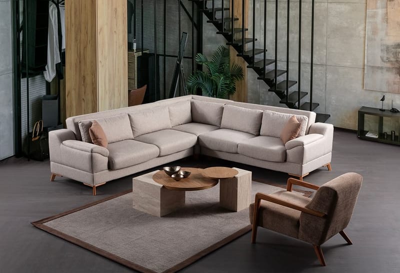 Lepinas 6-sits Hörnsoffa - Products - Möbler - Soffa - Bäddsoffa - Hörnbäddsoffa