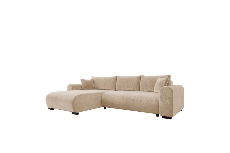 Handda Bäddsoffa med Divan 3-sits i Chenille, Beige