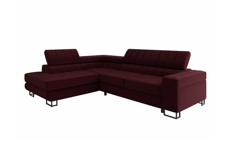 Kintore 3-sits Hörnbäddsoffa Dark red