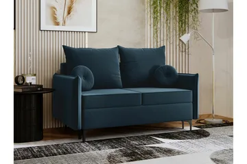 Knocklong 2-sits Bäddsoffa - Blå - Products - Möbler - Soffa - Bäddsoffa - Bäddsoffa längsbäddad