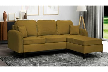 Knocklong 3-sits Hörnbäddsoffa Yellow-Green - Products - M öbler - Soffa - Bäddsoffa - Hörnbäddsoffa