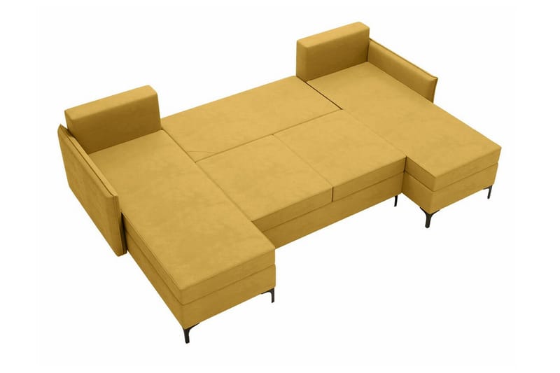 Knocklong 4-sits Hörnbäddsoffa - Gul - Products - Möbler - Soffa - Bäddsoffa - Hörnbäddsoffa