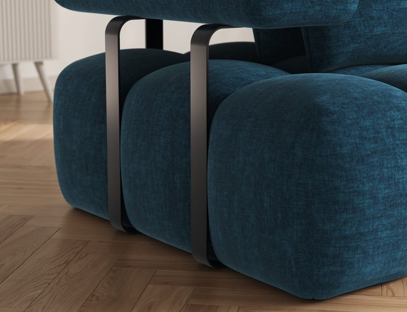 Levvi 3-sits Bubblig Bäddsoffa med Divan Höger - Manhattan 40 - Products - Möbler - Soffa - Bäddsoffa - Hörnbäddsoffa
