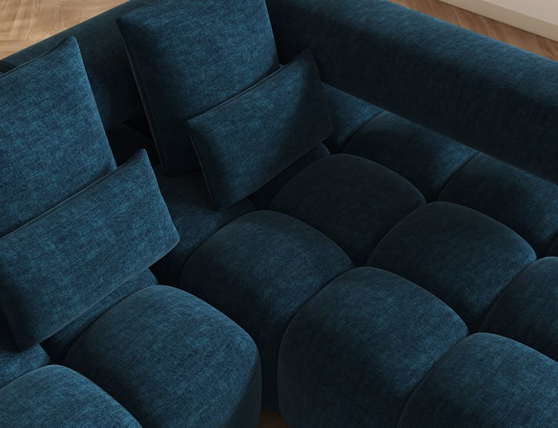 Levvi 3-sits Bubblig Bäddsoffa med Divan Höger - Manhattan 40 - Products - Möbler - Soffa - Bäddsoffa - Hörnbäddsoffa