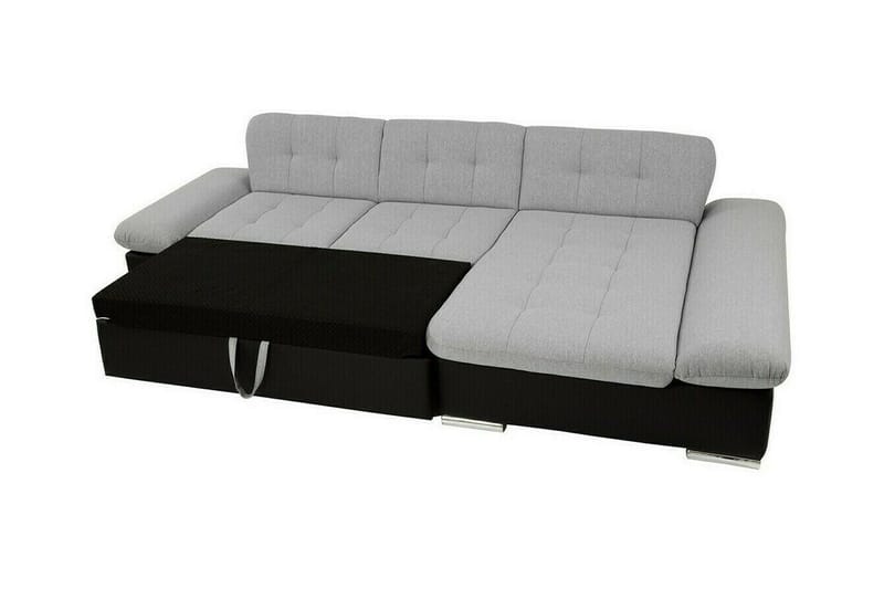 Lomux 3-sits Hörnbäddsoffa Light grey/Dark grey - Products - Möbler - Soffa - Bäddsoffa - Bäddsoffa längsbäddad