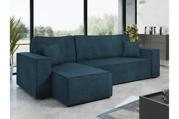 Magston 3-sits Hörnbäddsoffa - Blå - Products - Möbler - Soffa - Bäddsoffa - Bäddsoffa divan
