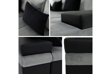 Naoma 4-sits Bäddsoffa Vänster - Blå - Products - Möbler - Soffa - Bäddsoffa - Bäddsoffa divan