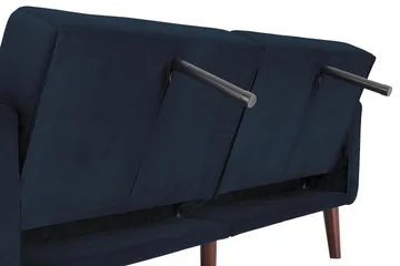 Nola 3-sits Bäddsoffa Sammet/Blå - Dorel Home - Products - Möbler - Soffa - Bäddsoffa - 3 sits bäddsoffa