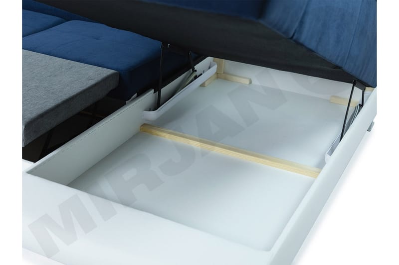 Reginia 5-sits Bäddsoffa Vänster - Rosa - Products - Möbler - Soffa - Bäddsoffa - Bäddsoffa divan